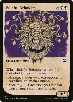 MTG D&D AFR SHOWCASE C Baleful Beholder #311 PLAYSET 4x x4 - Image 1