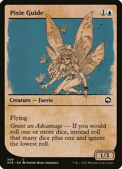 MTG D&D AFR SHOWCASE C Pixie Guide #309 PLAYSET 4x x4 - Image 1