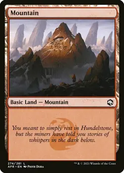 MTG D&D AFR L Mountain #274 PLAYSET 4x x4 - Image 1