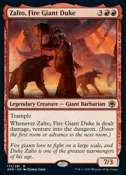 MTG D&D AFR R Zalto Fire Giant Duke #171 - Image 1