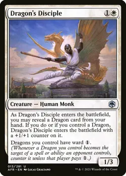 MTG D&D AFR U Dragon's Disciple #013 PLAYSET 4x x4 - Image 1