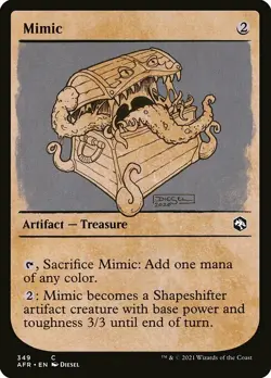 MTG D&D AFR SHOWCASE C Mimic #349 PLAYSET 4x x4 - Image 1