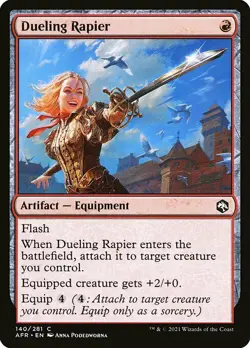 MTG D&D AFR C Dueling Rapier #140 PLAYSET 4x x4 - Image 1