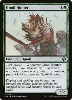 MTG D&D AFR C Gnoll Hunter #185 PLAYSET 4x x4 - Image 1
