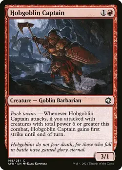 MTG D&D AFR C Hobgoblin Captain #148 PLAYSET 4x x4 - Image 1