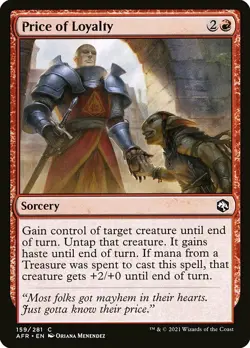 MTG D&D AFR C Price of Loyalty #159 PLAYSET 4x x4 - Image 1