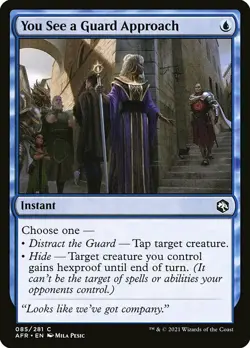 MTG D&D AFR C You See a Guard Approach #085 PLAYSET 4x x4 - Image 1