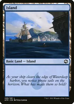 MTG D&D AFR L Island #268 PLAYSET 4x x4 - Image 1