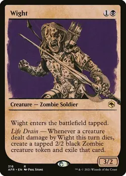 MTG D&D AFR SHOWCASE R Wight #316 - Image 1