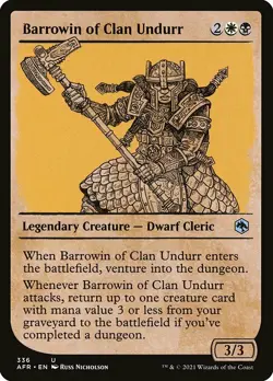 MTG D&D AFR SHOWCASE U Barrowin of Clan Undurr #336 PLAYSET 4x x4 - Image 1