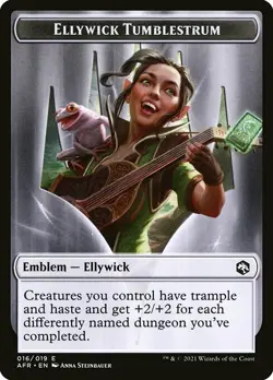 MTG D&D AFR Token Ellywick Tumblestrum Emblem #016 - Image 1