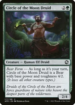 MTG D&D AFR C Circle of the Moon Druid #177 PLAYSET 4x x4 - Image 1