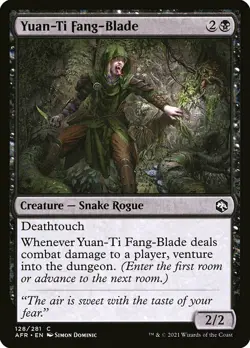 MTG D&D AFR C Yuan-Ti Fang-Blade #128 PLAYSET 4x x4 - Image 1