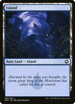 MTG D&D AFR L Island #269 PLAYSET 4x x4 - Image 1