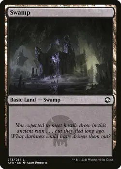MTG D&D AFR L Swamp #273 PLAYSET 4x x4 - Image 1