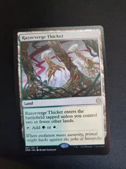 Razorverge Thicket 257/271 Non Foil Rare All Will Be One MTG NM - Image 1