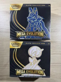Pokemon TCG Mega Evolution Gardevoir & Lucario ETB (Set of 2) Factory Sealed! - Image 1