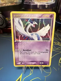 Pokemon Lugia EX TCG Unseen Forces Reverse Hollow Rare Stamped Foil Card MP - Image 3