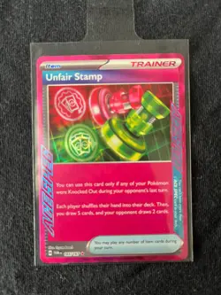 Unfair Stamp 165/167 Ace Spec SV Twilight Masquerade Pokemon English NM - Image 1