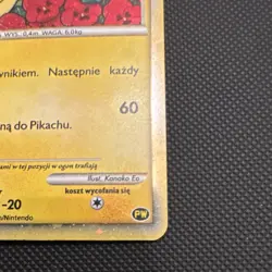 Pokemon Pikachu PW8 Pikachu World Collection Polish Holo Promo 2010 - Image 2