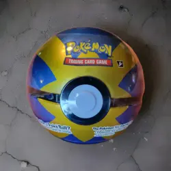Pokemon TCG Pokeball Tin with 3 Packs And 1 Coin 2023 Factory Sealed - Image 1
