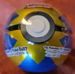 Pokemon TCG Pokeball Tin with 3 Packs And 1 Coin 2023 Factory Sealed - Image 3