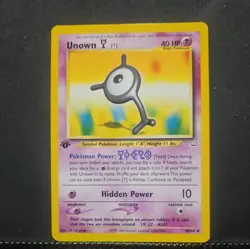 Pokemon Cards: 1st Edition Neo Revelation Uncommon: Unown Y 40/64 - Image 1