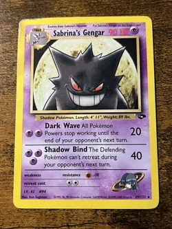 Sabrina’s Gengar Normal 29/132 Gym Heroes Pokemon TCG - Image 1