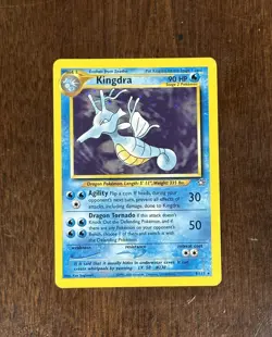 Pokemon TCG Kingdra Neo Genesis 8/111 Holo Unlimited Rare - NM - w/ Free Ship - Image 1