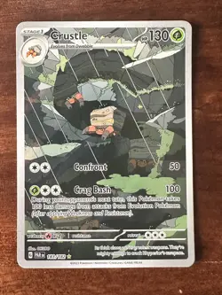 Pokemon Crustle 183/182 Paradox Rift Illustration Rare Holo NM - Image 1