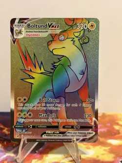 Boltund VMAX 267/264 Fusion Strike Rainbow Secret Rare Pokemon TCG NM/MINT - Image 1