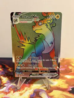 Boltund VMAX 267/264 Fusion Strike Rainbow Secret Rare Pokemon TCG NM/MINT - Image 2