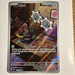 Pokemon TCG Black Bolt #139/086 Klink Illustration Rare Holo English NM - Image 1