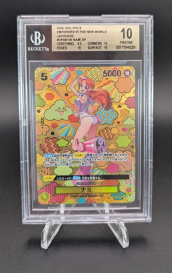 Nami SP 2024 One Piece Emperors In The New World Japanese #OP08-106 BGS 10 - Image 1
