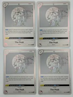 (x4) The Peak EB02-008 R Extra Booster Anime 25th ONE PIECE TCG Playset - Image 1