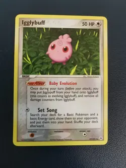 Pokemon Card Igglybuff 37/101 EX Hidden Legends Uncommon - Image 1
