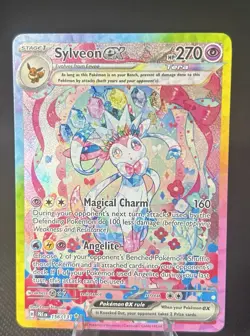 Pokemon TCG Sylveon EX Prismatic Evolutions Holo Card 156/131 - Image 1