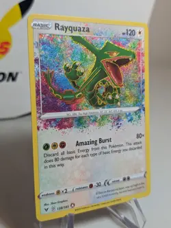 Rayquaza 138/185 SWSH04: Vivid Voltage Amazing Rare Pokemon Card - Pack Fresh! - Image 2