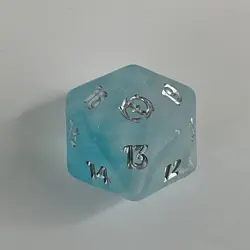 MTG TDM BLUE 20-sided Spindown Die / Dice (XL 32mm) Tarkir Dragonstorm Bundle - Image 1