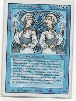 MTG: Revised Edition: Vesuvan Doppelganger: Heavily Played Condition - Image 1