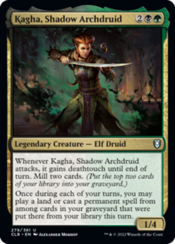 Commander Legends: Battle for Baldur's Gate - Kagha, Shadow Archdruid - Foil NM/ - Image 1