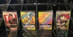 Pokemon TCG THE BIRDS GX RAINBOW & FULL ART JESSIE & JAMES & GIOVANNI'S EXILE - Image 1