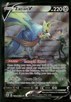 Zacian V #TG21/TG30 SWSH10: Astral Radiance Trainer Gallery Pokemon (1F) - Image 1
