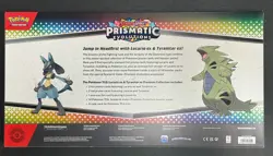 Prismatic Evolutions Pokemon Lucario Tyranitar EX Premium Collection Sams Box - Image 2