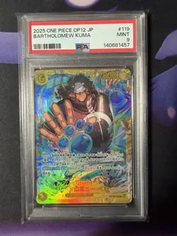 Bartholomew Kuma OP12-119 One Piece Japanese Legacy Of The Master PSA 9 - Image 1