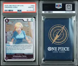 2025 One Piece Op12 -The Legacy of the Madter 062 Vinsmoke Sora Rare PSA 10 - Image 3