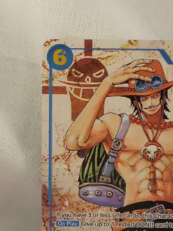 One Piece TCG Portgas.D.Ace Parallel Op13-119 Sec Rare Alt Art - Image 2