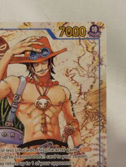 One Piece TCG Portgas.D.Ace Parallel Op13-119 Sec Rare Alt Art - Image 3