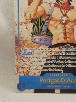 One Piece TCG Portgas.D.Ace Parallel Op13-119 Sec Rare Alt Art - Image 5