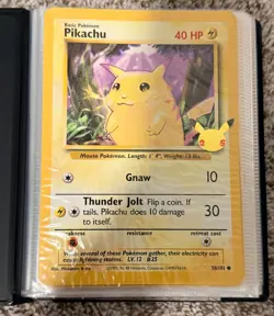 Pokemon Jumbo Card Binder Lot Complete Set Stamped Cards 25 Year Anniversary - Image 4